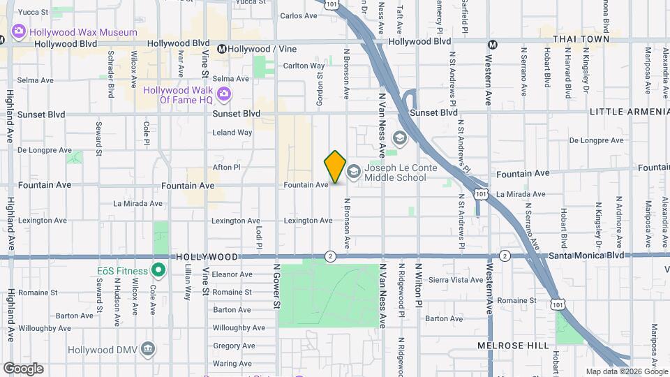 1256 Tamarind Ave, Unit 3A Map and Location Details