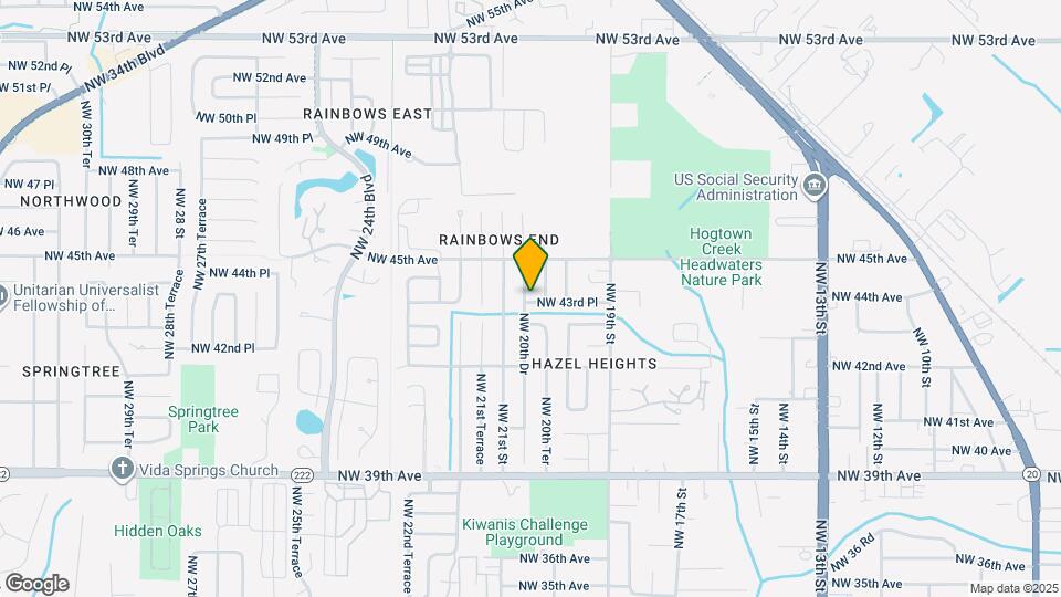 4321 NW 20th Dr Map and Location Details