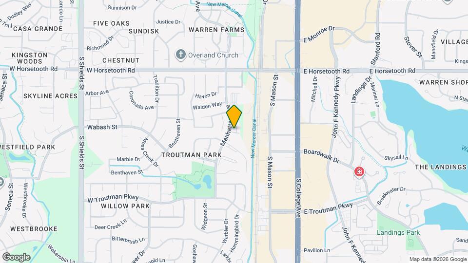 3836 Manhattan Ave Map and Location Details