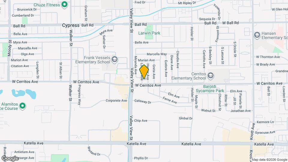 10474 Lorinda Ave Map and Location Details