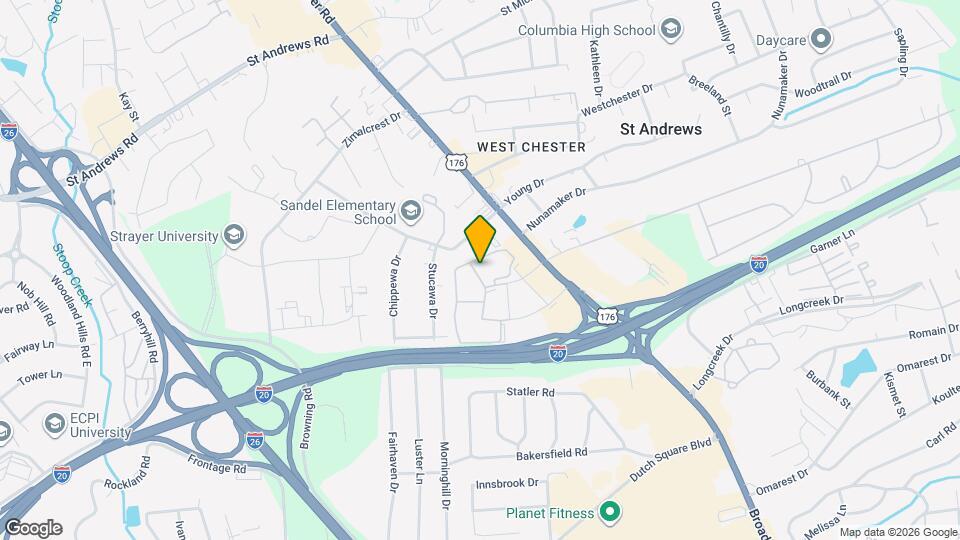 1109 Menlo Dr Map and Location Details