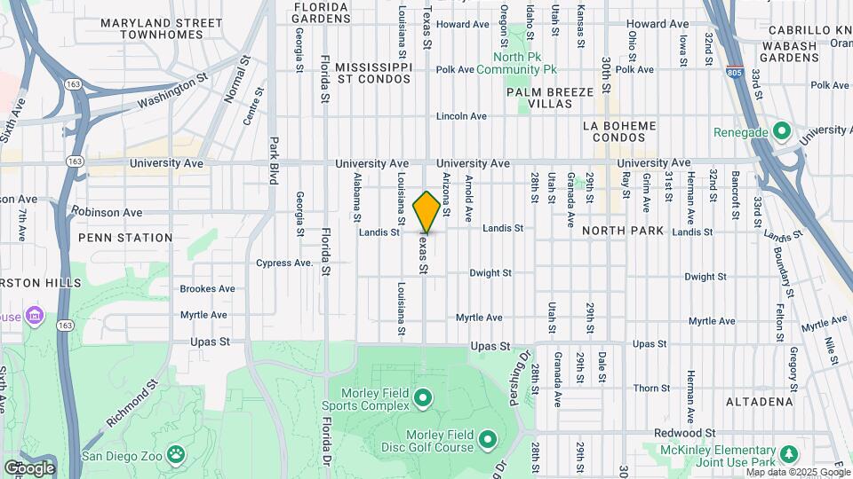 3698 Texas St Map and Location Details