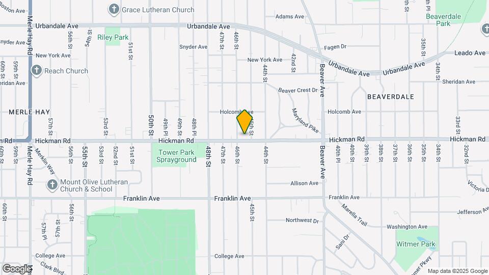 4509 Hickman Rd Map and Location Details