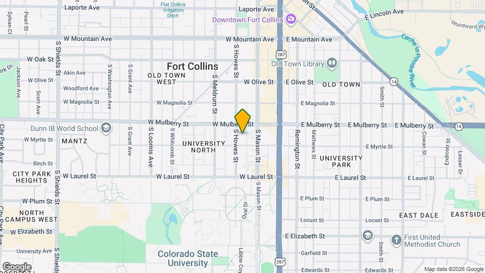 520 S Howes St Map and Location Details