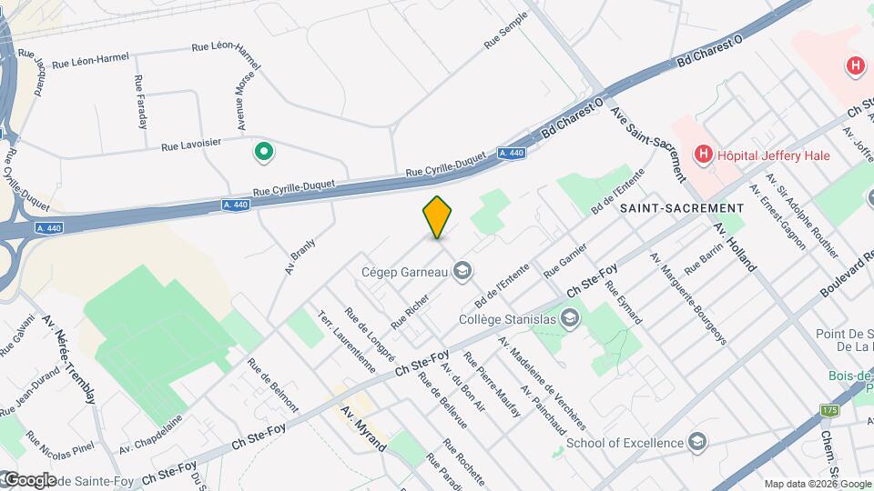 620 Baillairgé Av Map and Location Details