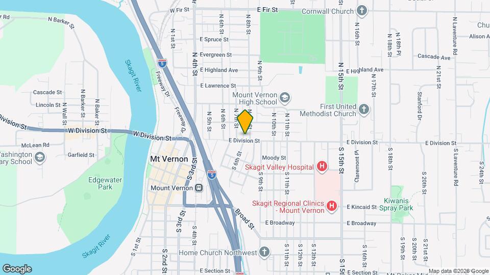 417 E Division St Map and Location Details