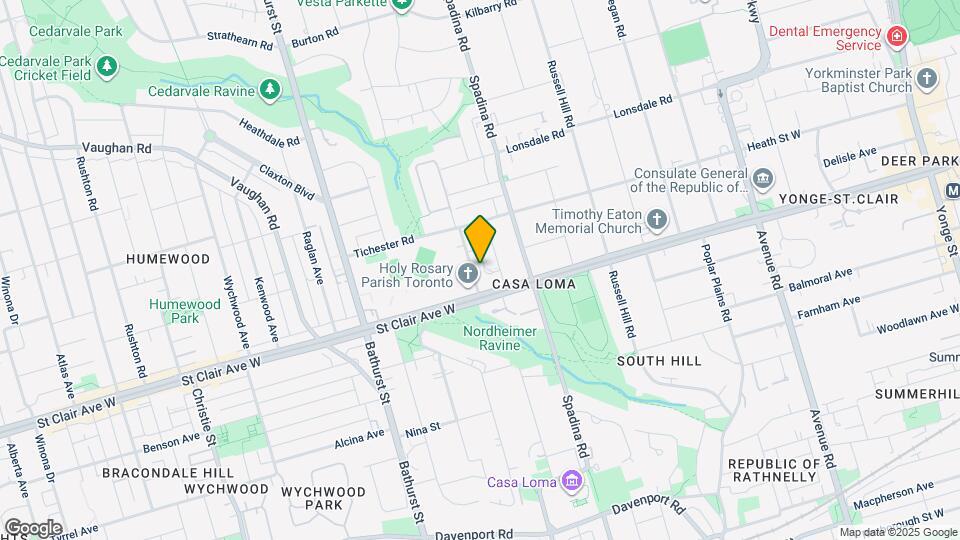 400 Walmer Rd Map and Location Details