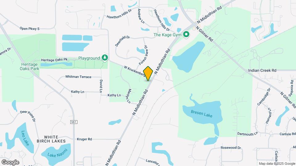25424 N Midlothian Rd Map and Location Details