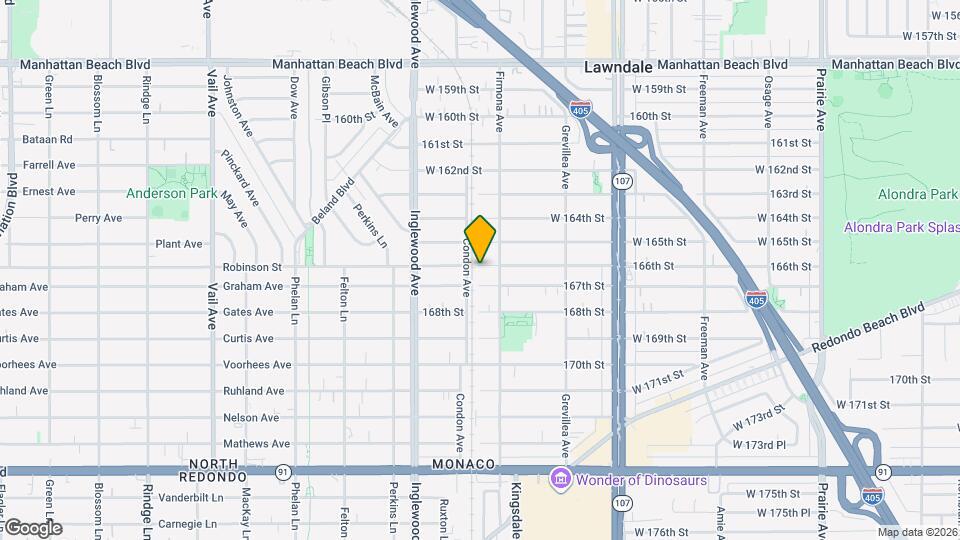 4624 W 166th St Map and Location Details