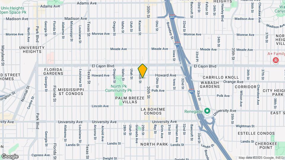 4167 Kansas St Map and Location Details