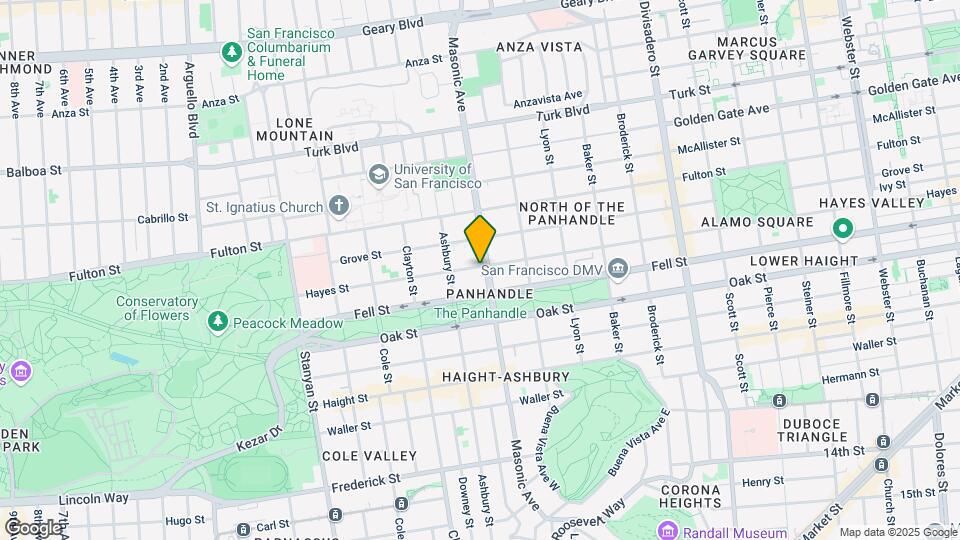 1801 Hayes St Map and Location Details