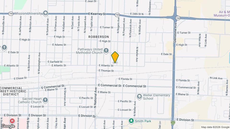 1323 E Atlantic St Map and Location Details