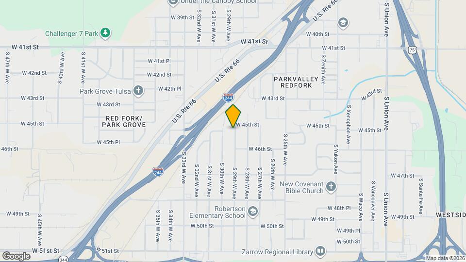 4514 S 29th W Ave Map and Location Details