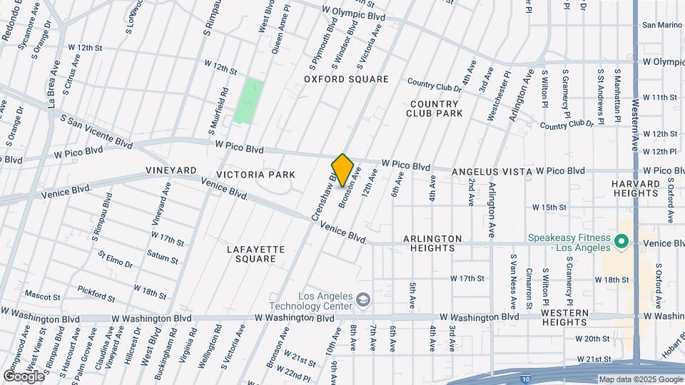 1419 Bronson Ave Map and Location Details