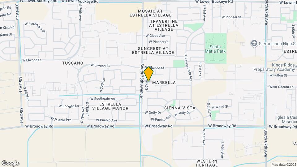 3811 S 74th Dr Mapa y Detalles de la Ubicación