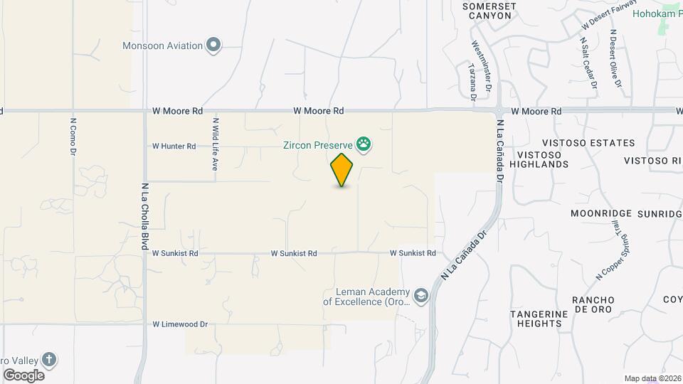12575 N Mountain Breeze Dr Mapa y Detalles de la Ubicación