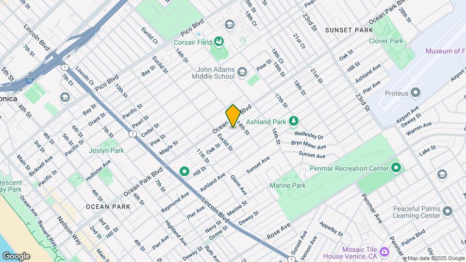 1333 Oak St Mapa y Detalles de la Ubicación