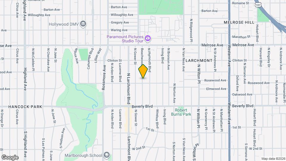 626 N Plymouth Blvd Map and Location Details