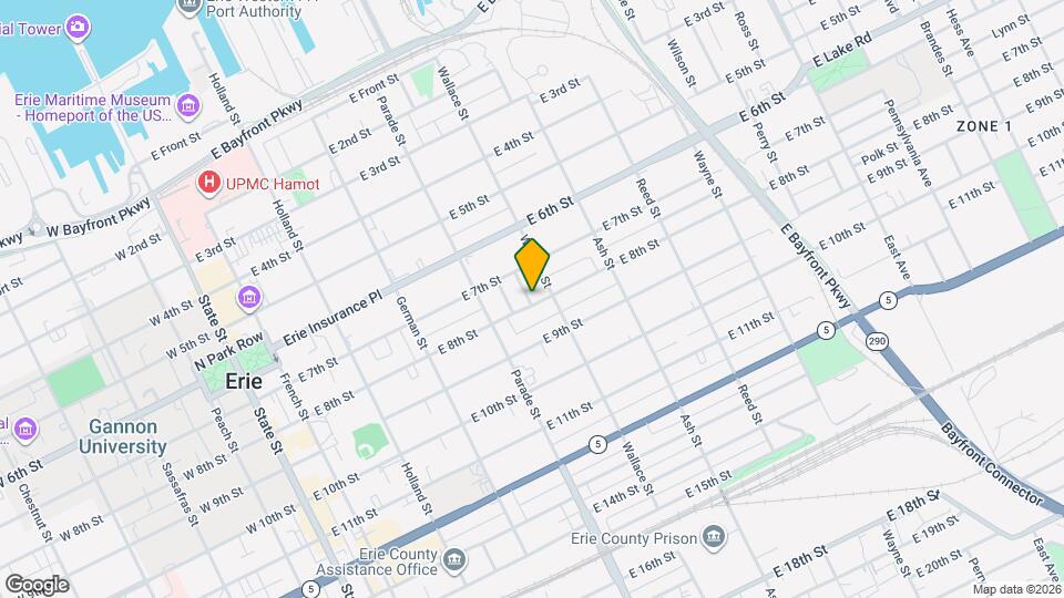 442 E 8th St Mapa y Detalles de la Ubicación
