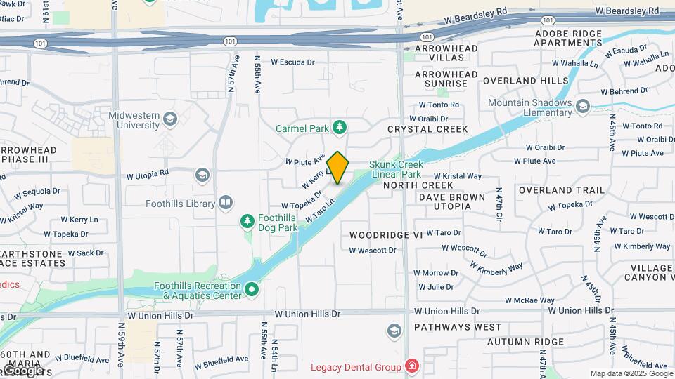 5326 W Taro Ln Map and Location Details