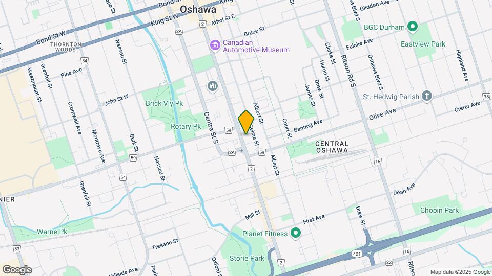 299 Simcoe St S Map and Location Details