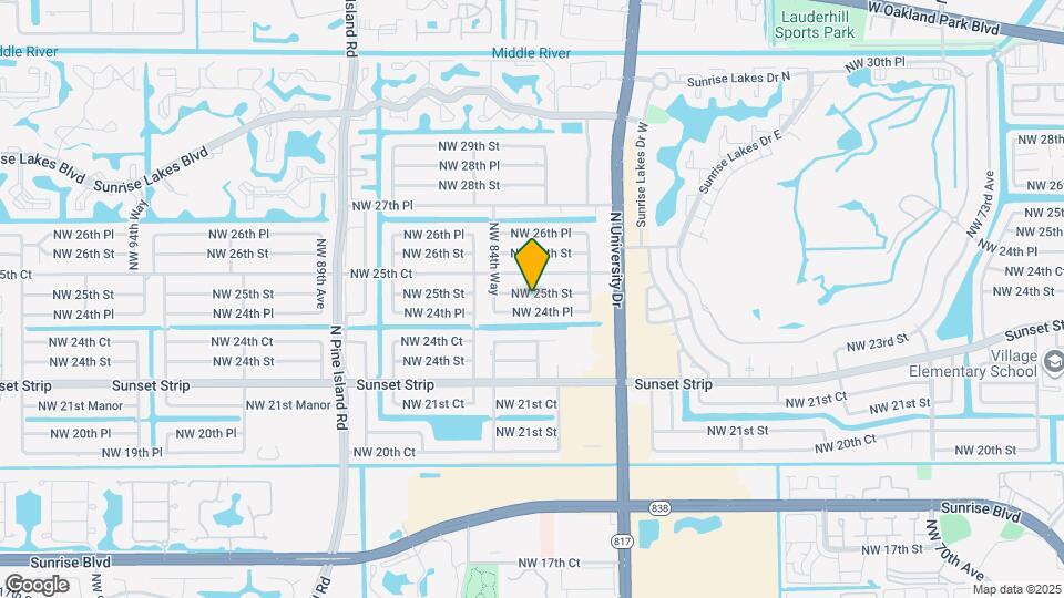 8400 NW 25th St Map and Location Details