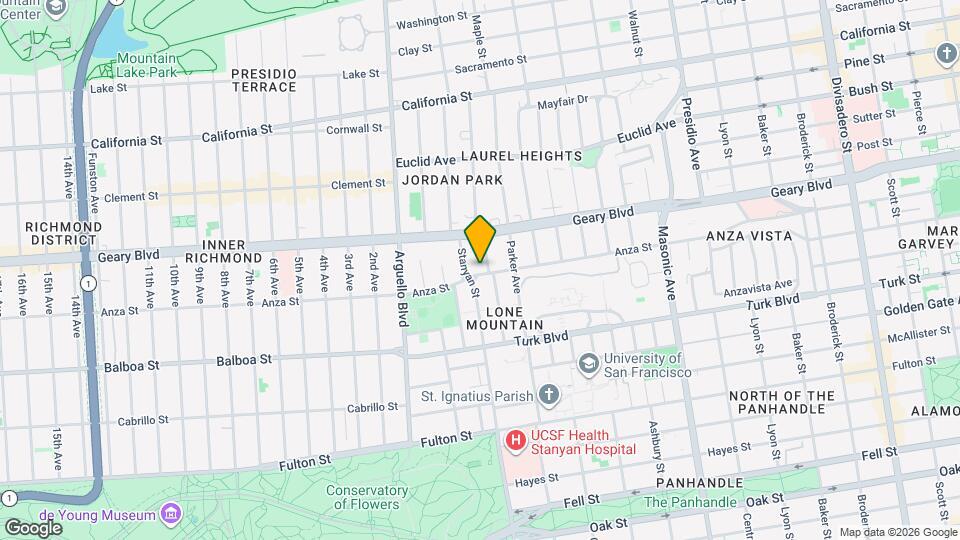 826 Anza St Map and Location Details