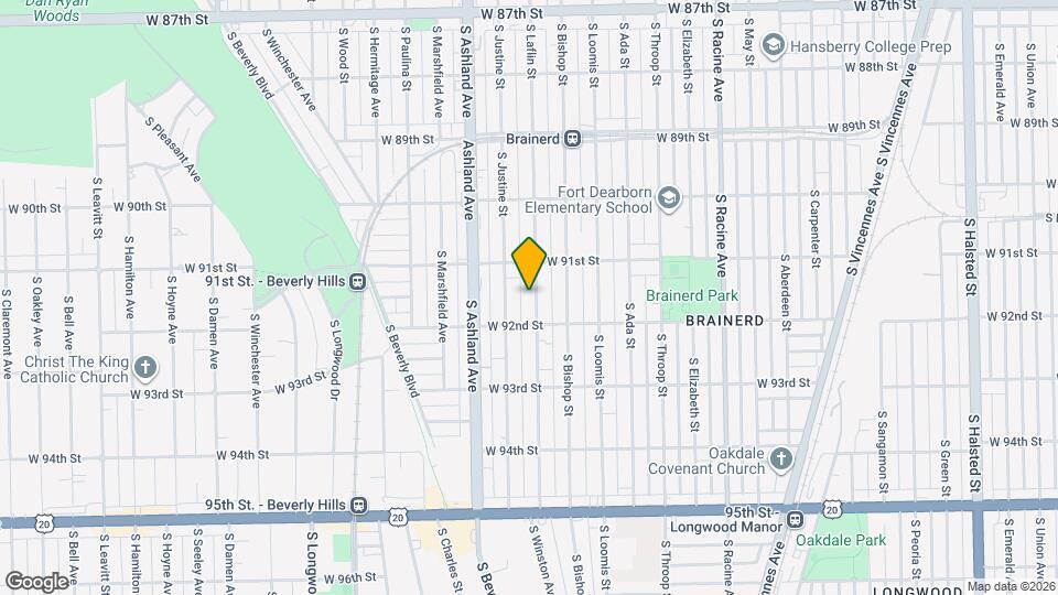 9132 S Laflin St Mapa y Detalles de la Ubicación
