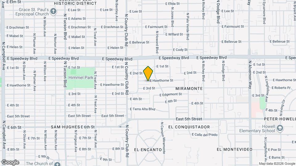 3238 E Hawthorne St Map and Location Details