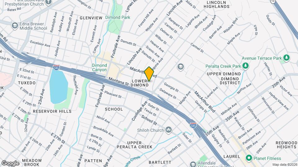 3440 Laguna Ave, Unit Upper Mapa y Detalles de la Ubicación