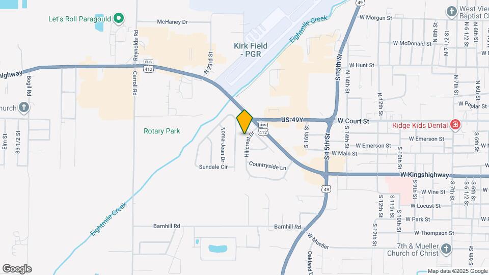 1932 Hillcrest Dr Map and Location Details