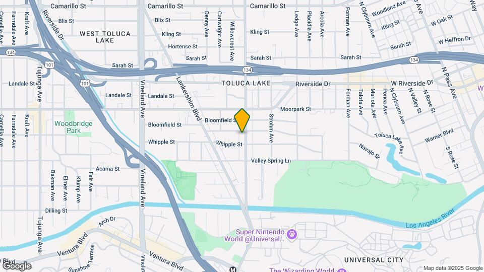 4319 Cahuenga Blvd, Unit 4319 Map and Location Details