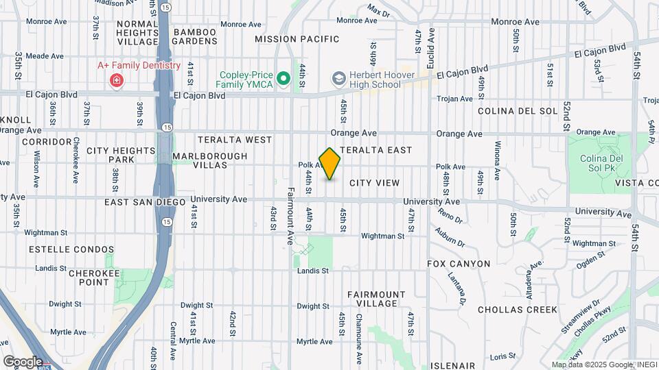4039-4045 Highland Ave Map and Location Details
