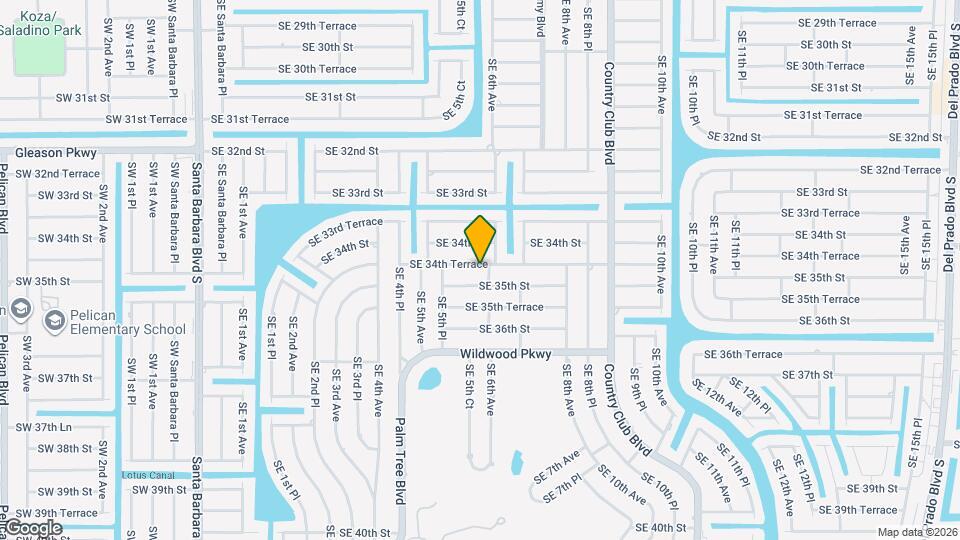 534 SE 34th Terrace Map and Location Details