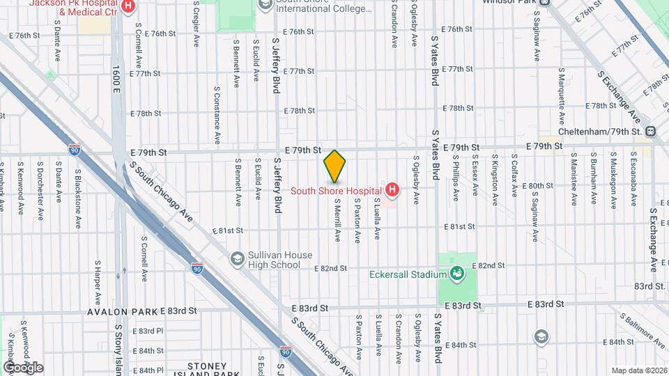 2118 E 80th St, Unit 1 Map and Location Details