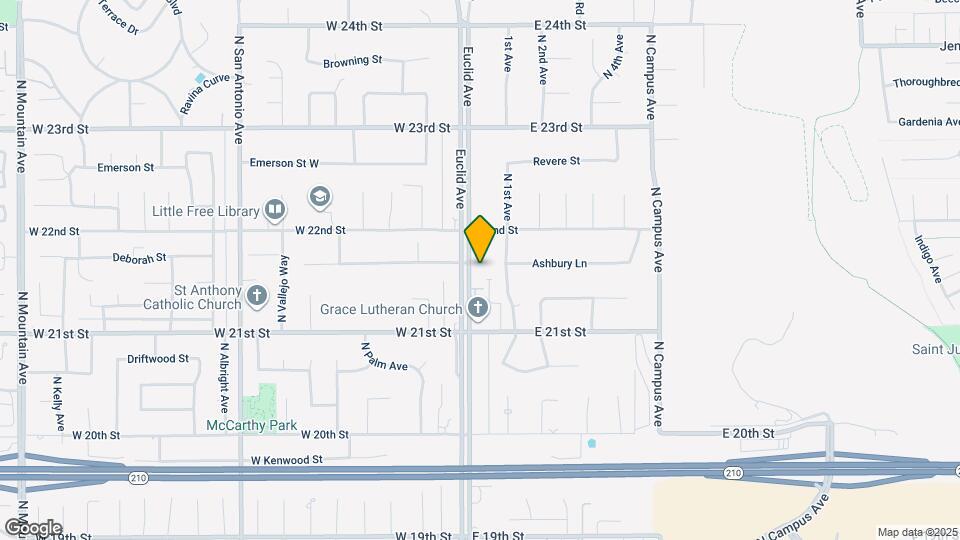 2162 N Euclid Ave Map and Location Details