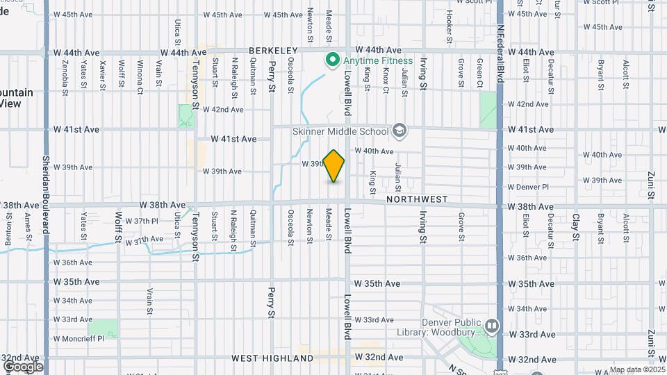 3832 Meade St Map and Location Details