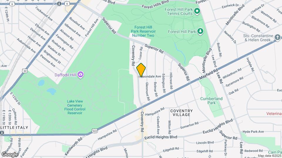 1637 Coventry Rd Map and Location Details