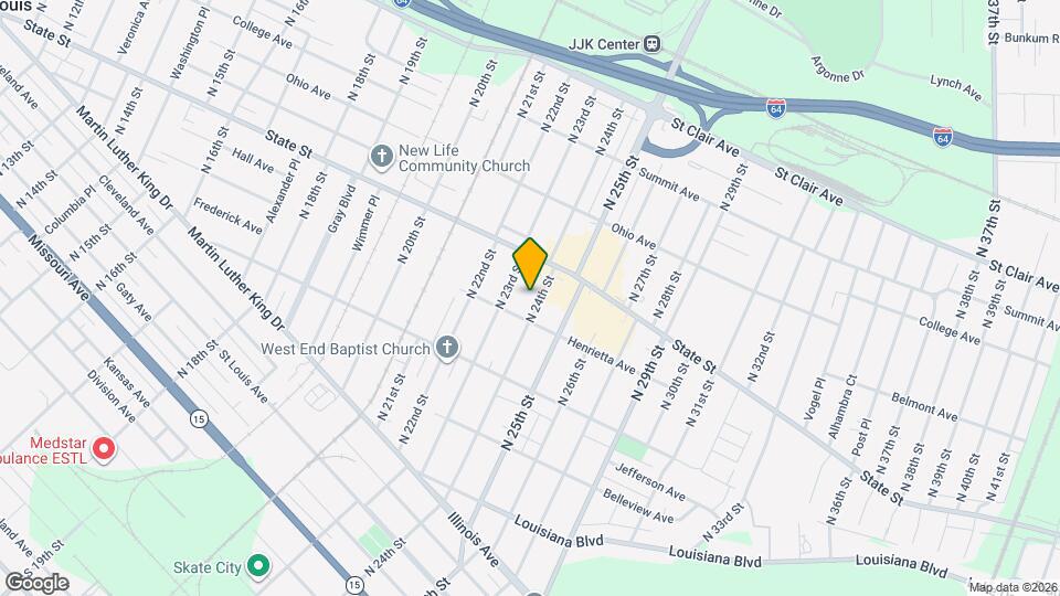 563 N 24th St Map and Location Details