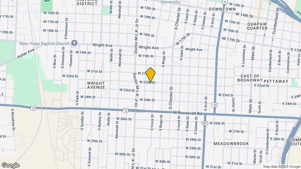 1209 W 22nd St Map and Location Details