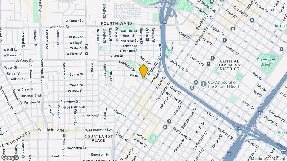 2182 Bagby St Map and Location Details