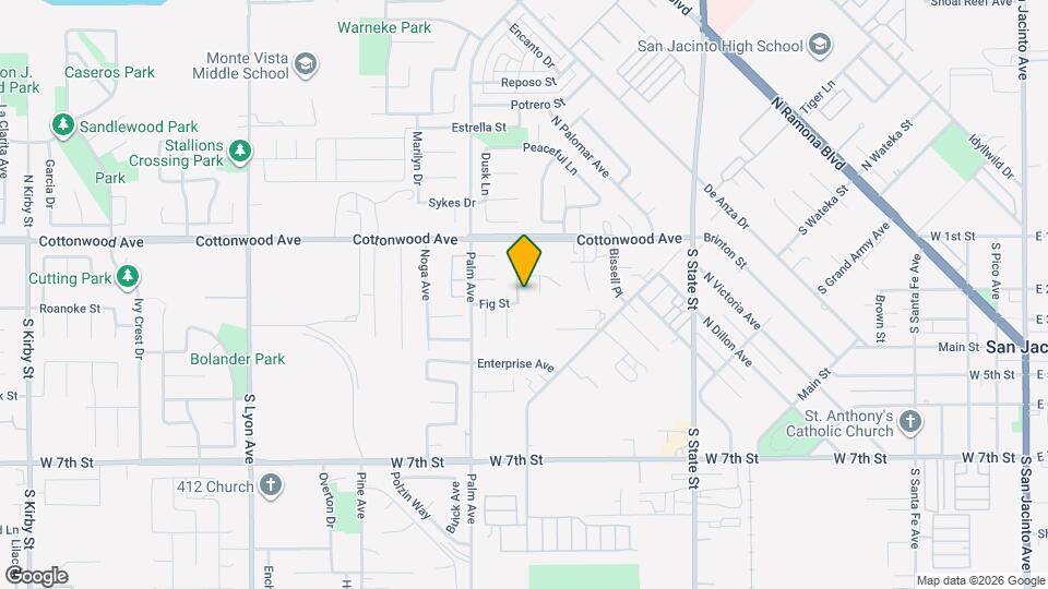 291 E Sage Ave Map and Location Details