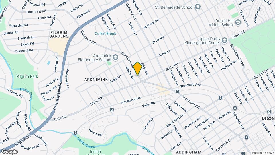 824 Burmont Rd Map and Location Details