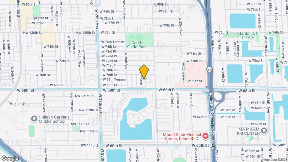 6914 W 24th Ln Map and Location Details