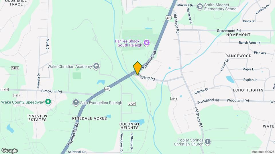 1319 Legend Rd Map and Location Details