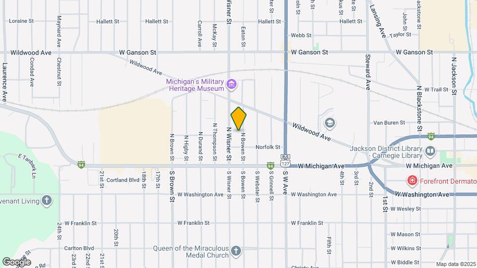 214 N Bowen St Map and Location Details