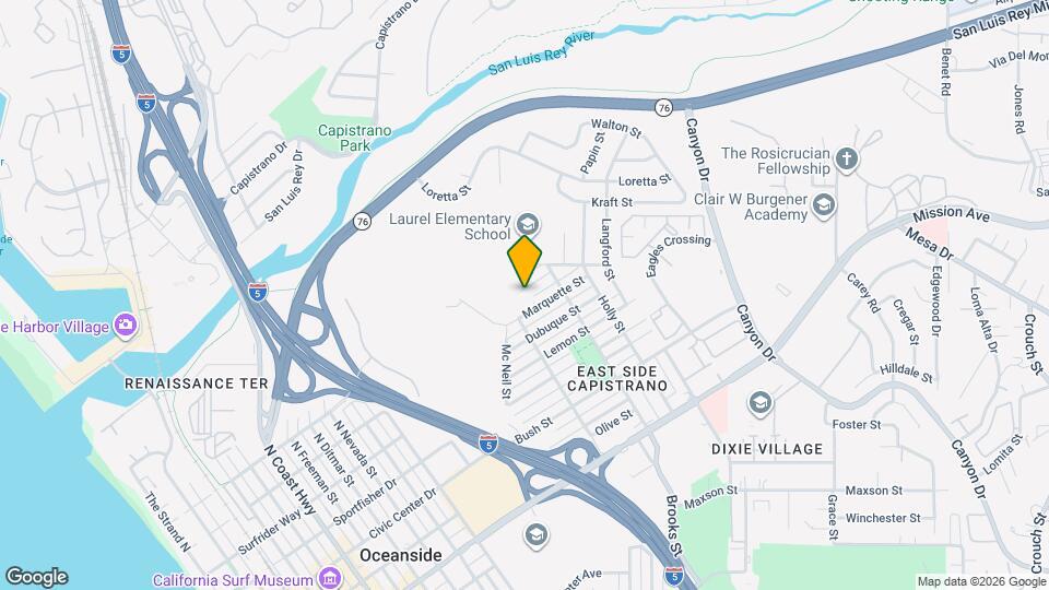 1413 Shoshone St Map and Location Details