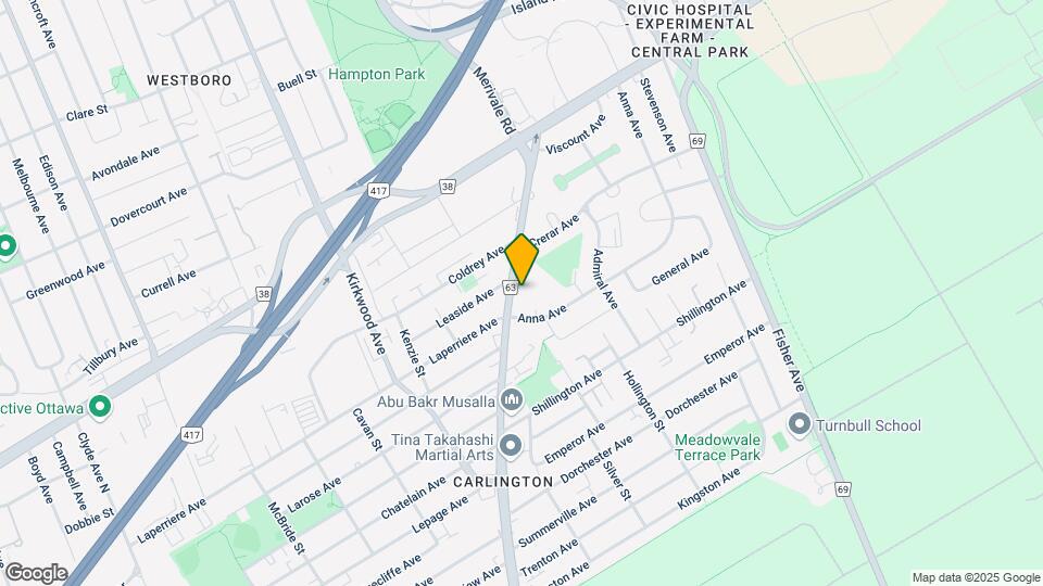 929 Merivale Rd Map and Location Details