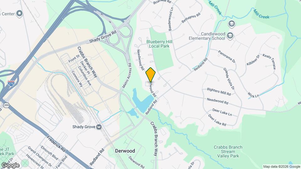 8121 Needwood Rd, Unit T103 Map and Location Details