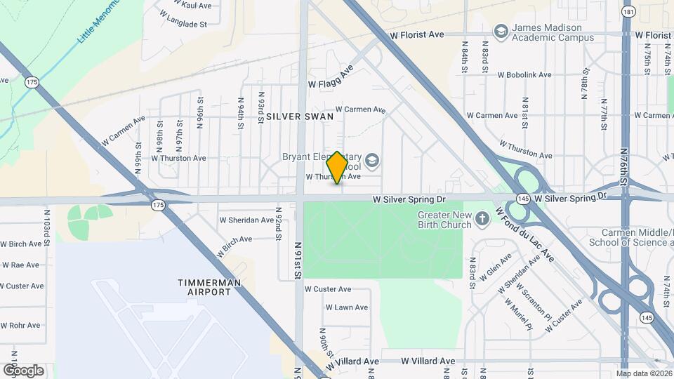 8902 W Silver Spring Dr Map and Location Details